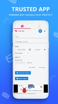 AUTO MESSAGE send response sms android App screenshot 2