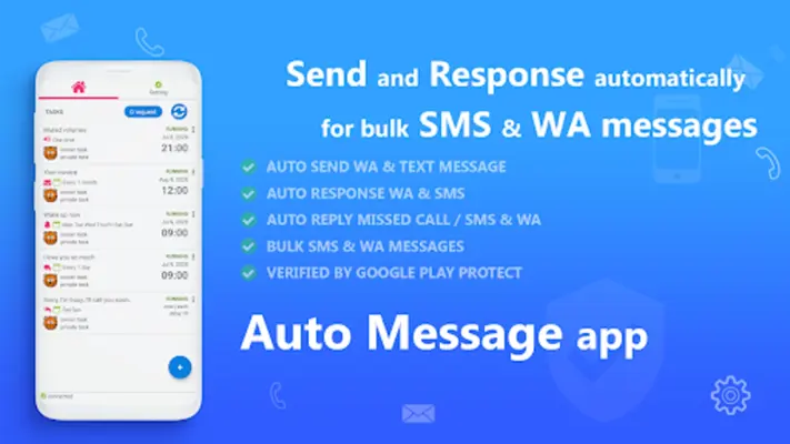 AUTO MESSAGE send response sms android App screenshot 7